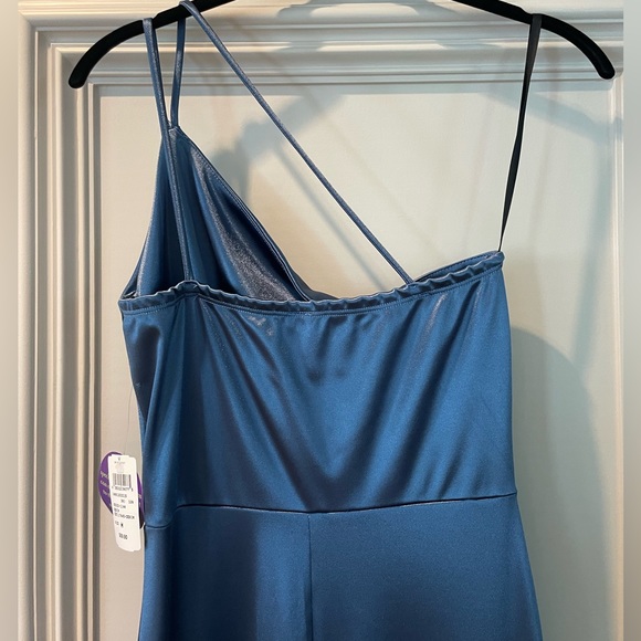 Blue one shoulder Bridesmaid Dress new with tags - Picture 4 of 7